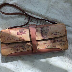 Alviero Martini Signature Map baguette bag